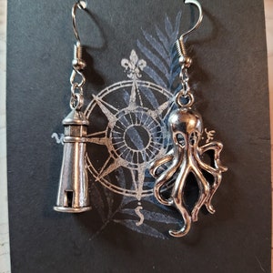 Lighthouse and Kraken OFMD Inspired Earrings