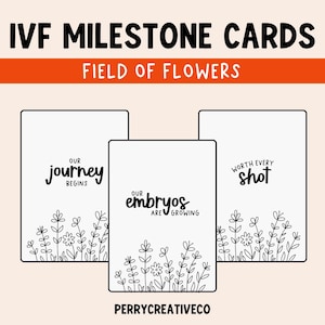Cartes jalon FIV, jalon FIV, parcours FIV, cartes jalons, bébé fiv, bébé miracle, stérilité, parcours contre l'infertilité, téléchargement numérique