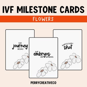 Cartes jalon FIV, jalon FIV, parcours FIV, cartes jalons, bébé fiv, bébé miracle, stérilité, parcours contre l'infertilité, téléchargement numérique