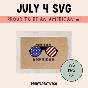 Proud To Be An American SVG | 4th of July Svg | Patriotic Svg | Fourth of July Svg | 4th of July Svg Files | Independence Day Svg