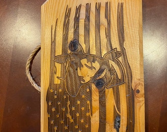 John Wayne Wooden Sign - Rustic Patriotic Decor