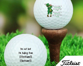 Golfer Prayer - Personalized Golf Balls - Set of 3 - Titleist Pro V1x