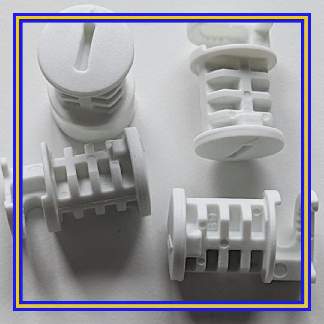 130620 X 4 IKEA Large Plactic Cam Nuts in White - Etsy UK