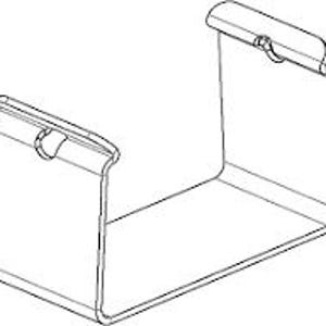 IKEA 10044491 (1x) White Clamp ENHET Wall Frame Shelf Kitchen Island Replacement Part