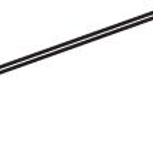 May include: A black metal wire frame with a long horizontal bar and two short, downward-curving ends. The structure is formed from a single continuous piece of thin, rounded material, creating a simple, open, and angular geometric shape.