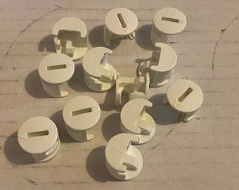 119253 x12 Replacement for IKEA malm hemnes KOMPLEMENT cam NUT White