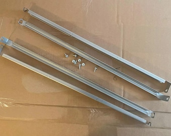 4 X IKEA 123833 Drawer Support 440mm MALM / SUNDVIK & 8 Screws