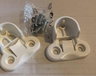 2 x 130527 IKEA PAX, blanc, supports pour tringle de garde-robe et vis (4 x 100325)