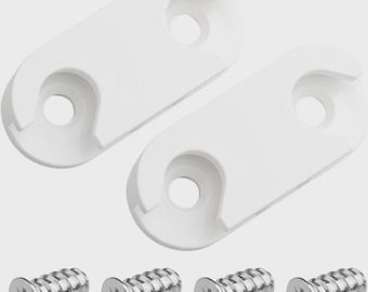 Repuesto para soportes de bisagra IKEA 110364 + tornillos 105248 / zapatero HEMNES STÄLL