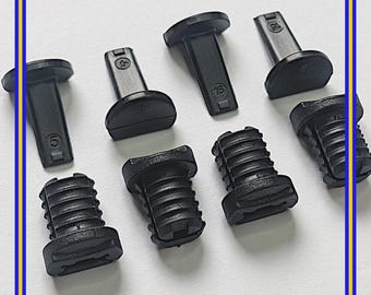IKEA  130616 X 4 (130617 X 4) Expanding Pin and Plug - Black Furniture Repair