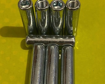 106986 x8 - Replacement for IKEA Svarta BUNK BED Threaded Nut Sleeve