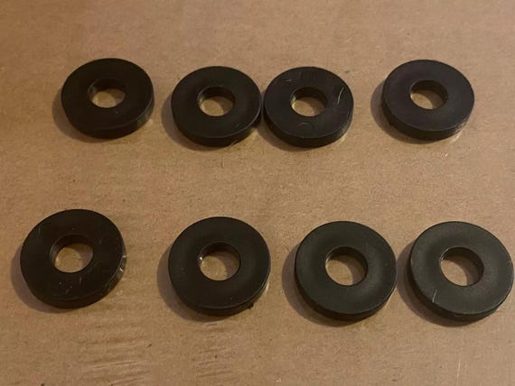 102319 X8 -replacement for IKEA Thick Black Plastic Washer From