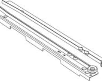 IKEA artikelnummer 148601 Laderail 450 mm, past op Malm, Hemnes, Mandal, Brusali, Brimnes