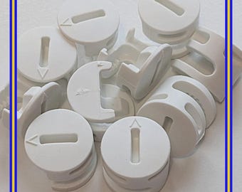 119252 X 10 IKEA Plastic Cam Nuts Fixings WHITE Medium - 100% Genuine