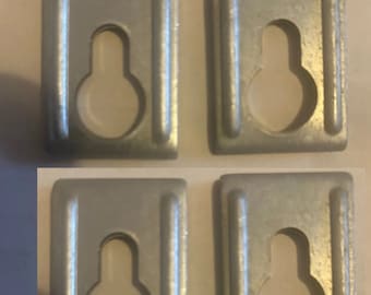 103693 4X - Replacement for ikea metal key hole PAX IVAR KALLAX bracket support