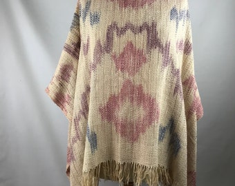 Vintage Handmade Kaftan Tunic Hand Dyed Hand Woven Cotton