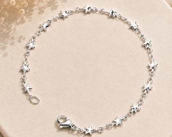 Stainless Steel Star Bracelet, Necklace, Anklet, Everyday Wear, Birthday Gift, Mother's, Simple, BULK, Present