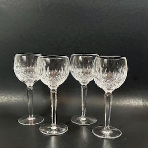Waterford Crystal, Vintage, Stemware, Waterford Crystal Colleen Short Stem Hock Glasses, Water Glasses, Elegant Crystal, Gift