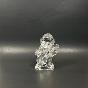 Vintage Mikasa Crystal Snowman Figurine: Frosty&#39;s Choir Holiday Decor