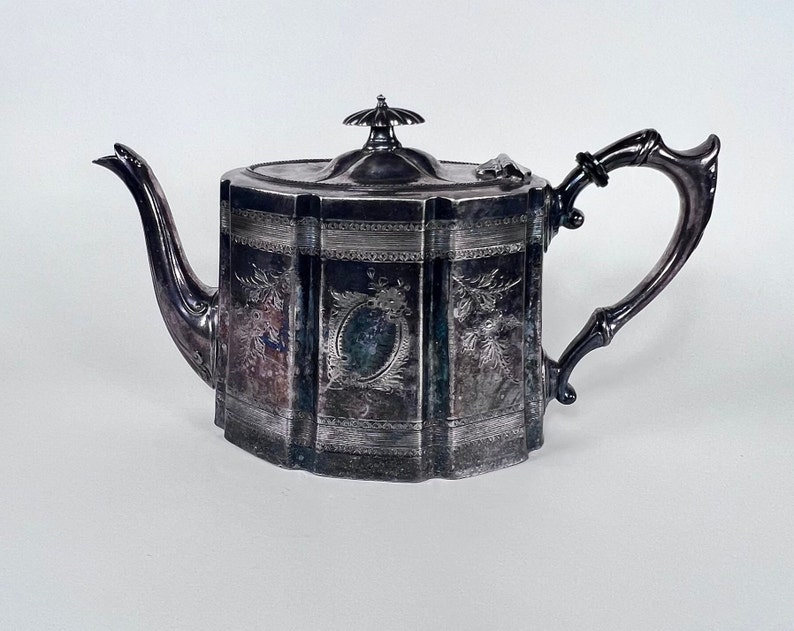 Victorian James Dixon and Sons EPBM Silverplated Teapot Etsy