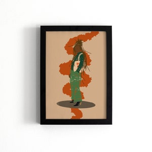 Forward Fashion Portrait Art Print | Modern Chic Wall Decor