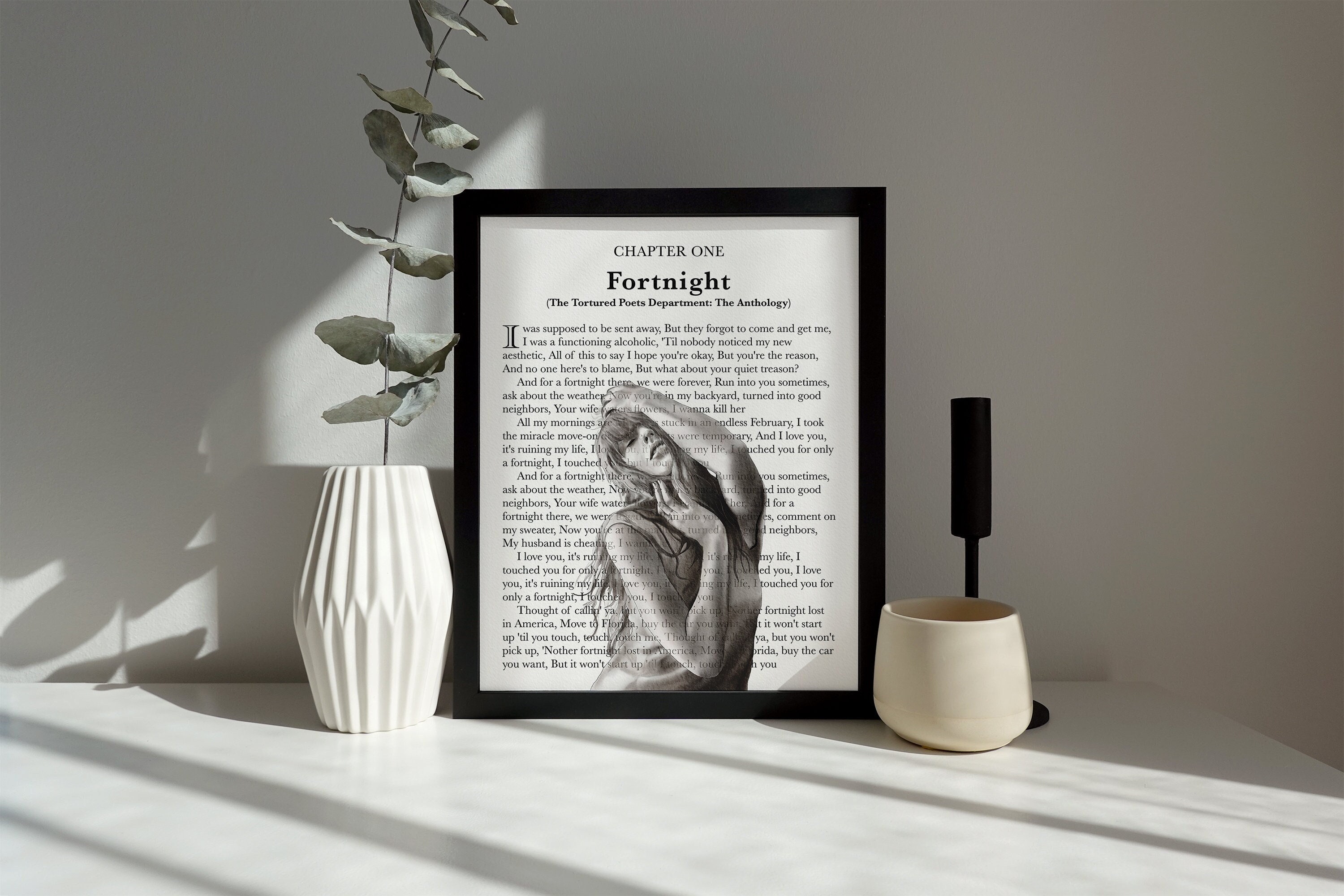 Discover Watercolor Lyric Art Vertical Poster - Multiple Songs