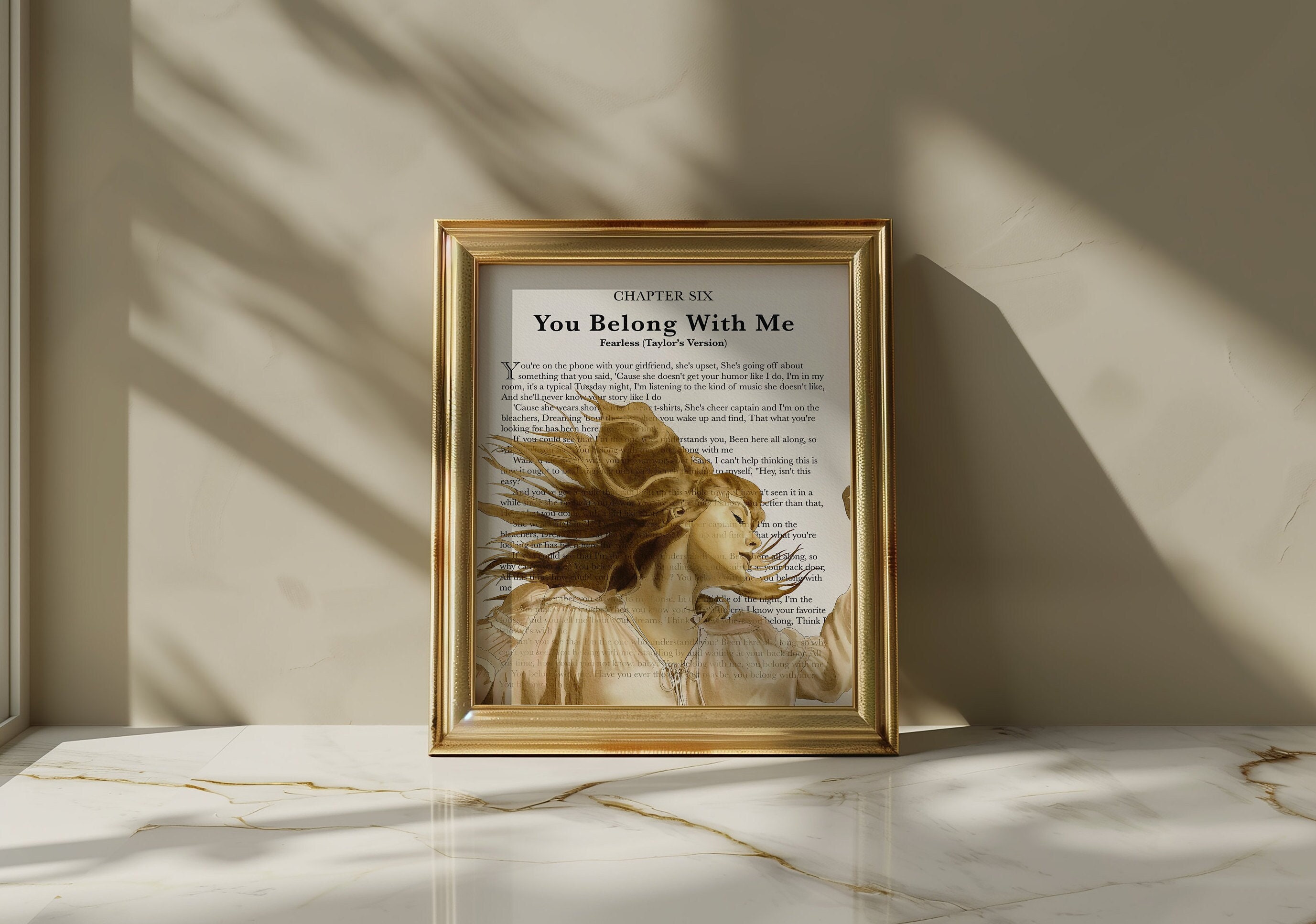 Discover Watercolor Lyric Art Vertical Poster | Multiple Songs | Premium Matte Print