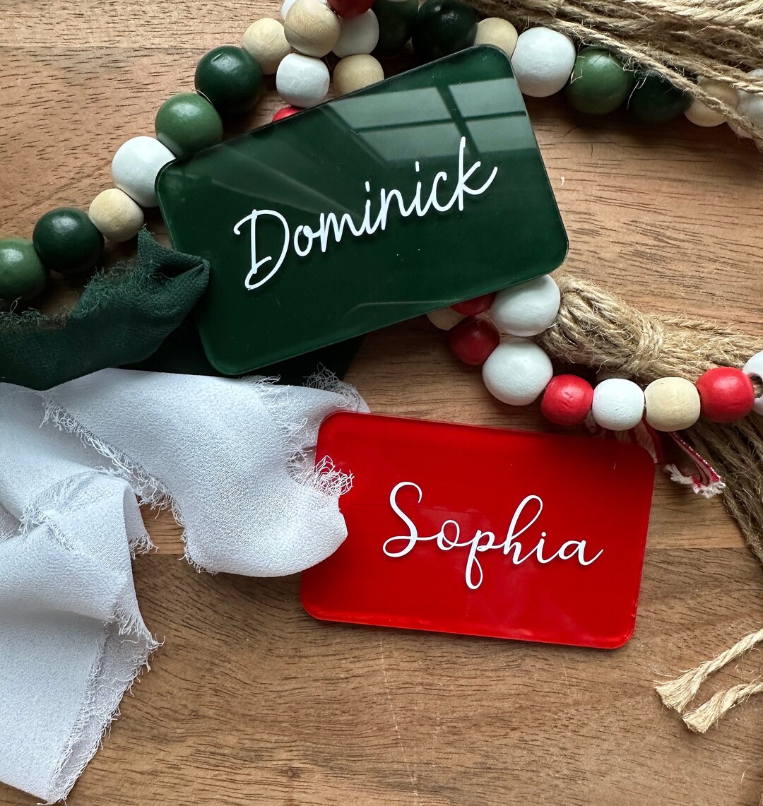 Christmas Name Tag Acrylic Gift Tag Christmas Name Tag Etsy editable-christmas-name-tags-printable-classroom-nametags-elementary