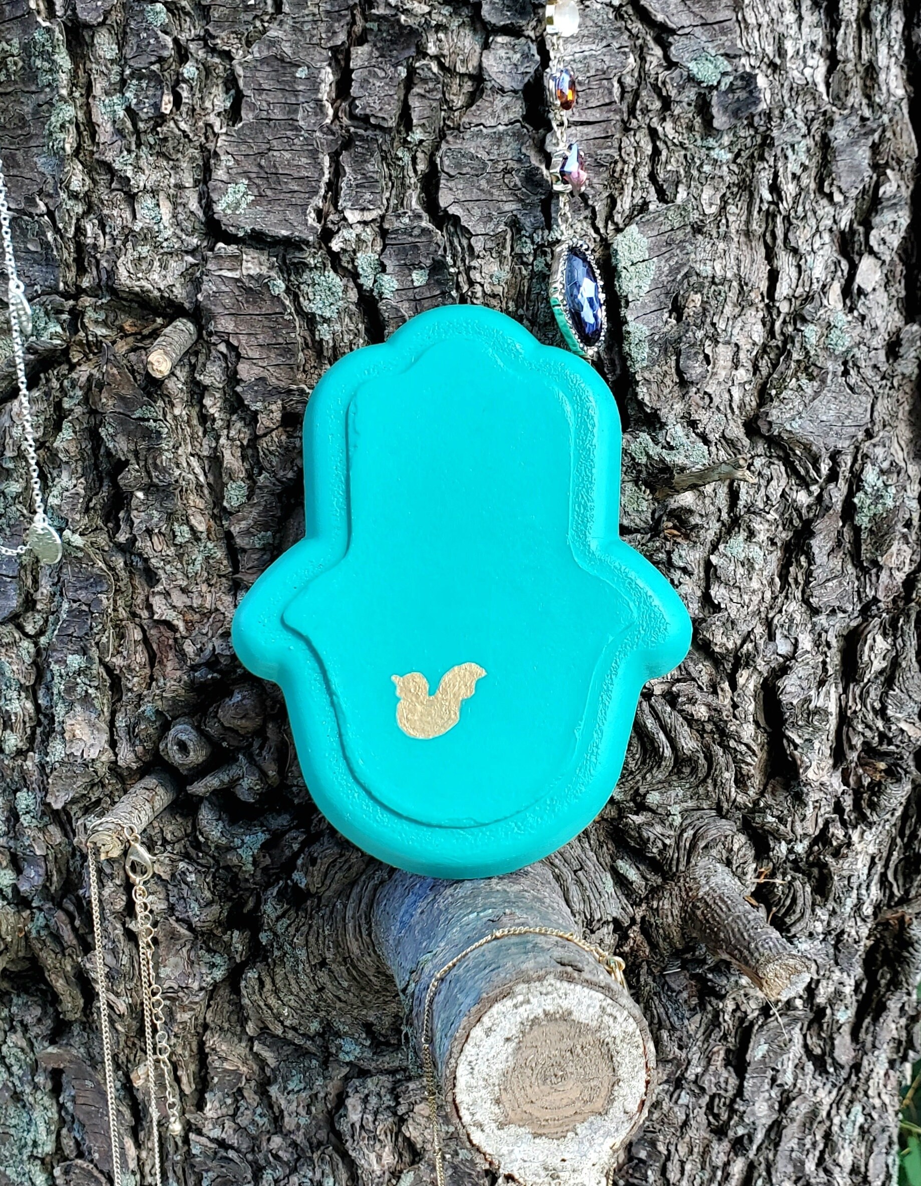 Hamsa Hand Jewelry Dish Hamsa Hand Trinket Dish Concrete Dish Etsy