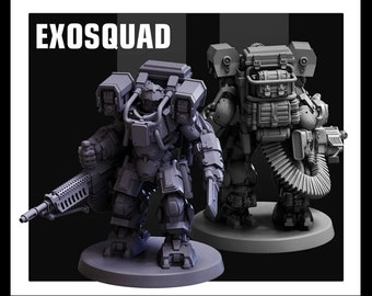 Exosquad Set - Red Pilgrim Miniatures (Miniature Tabletop Wargame Minis)