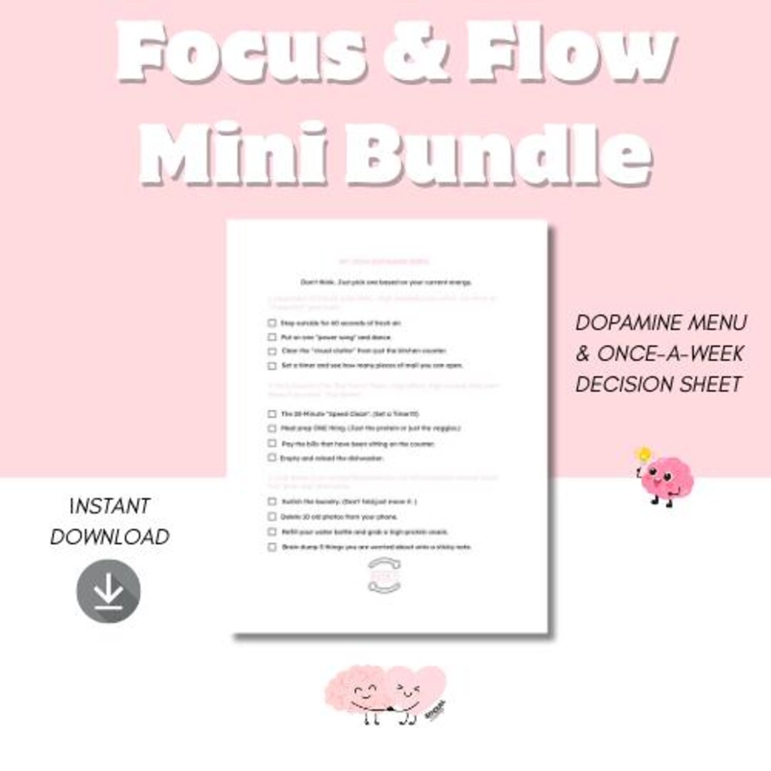 Focus & Flow Mini Bundle - Etsy