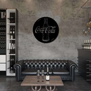 Retro coke wall sign, cut ready file DXF, svg, png