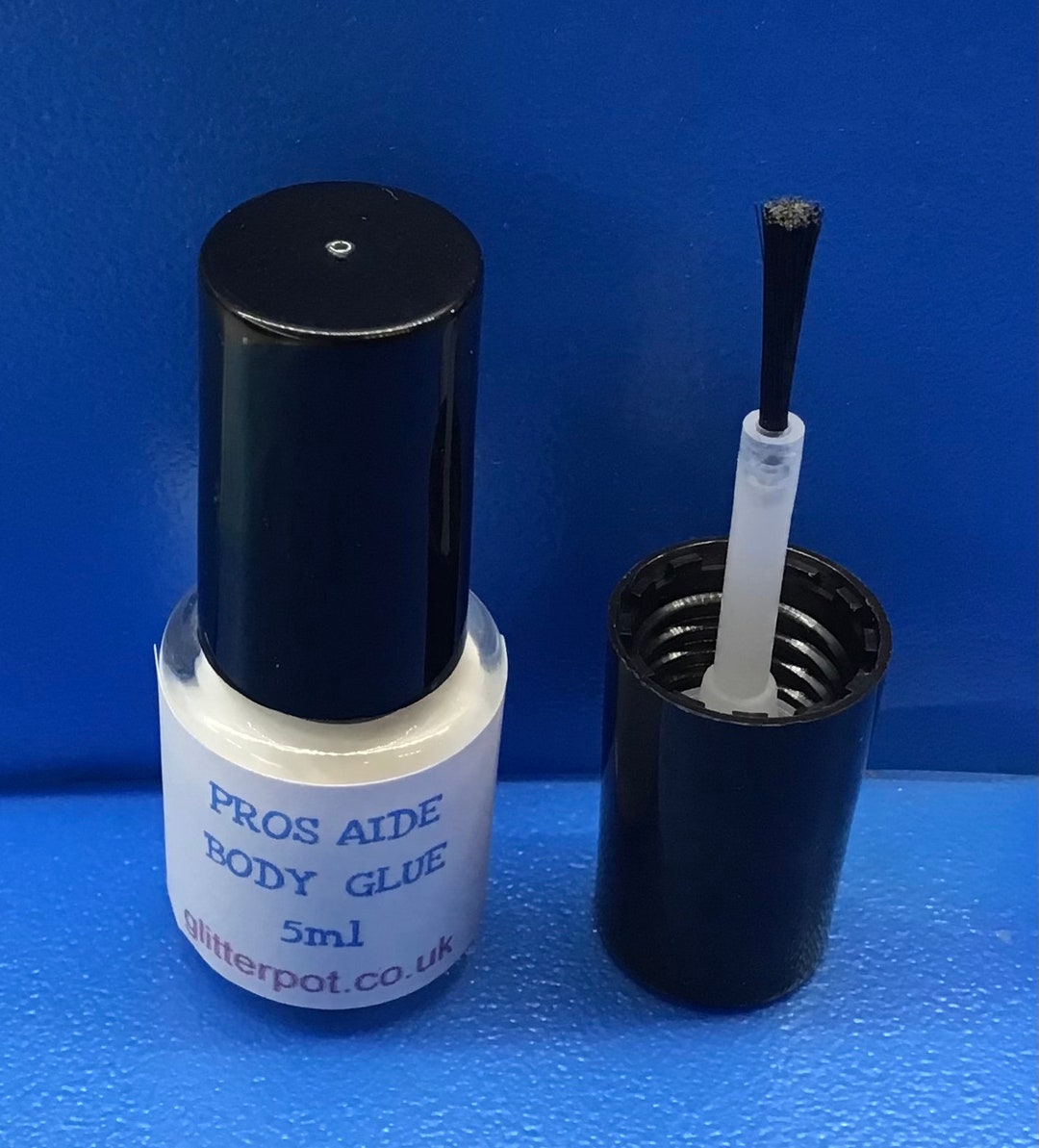 PROS AIDE Body Glue 1/2/5/10/50 X 5ml Bottle With Brush for Glitter