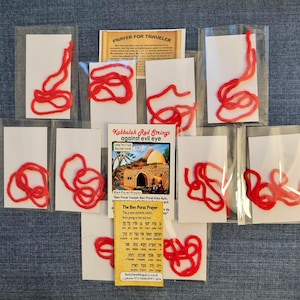10 original Kabbalah red string bracelet from Israel.  Rachel Tomb blessing 10 bracelets.