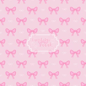 Pink Bow Seamless Pattern, Seamless Repeating Pattern, Coquette Pattern, Bow Pattern PNG, Bow Pattern JPG, Bow Wallpaper, Phone Case Pattern