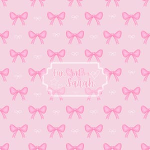 Pink Bow Seamless Pattern, Seamless Repeating Pattern, Coquette Pattern, Bow Pattern PNG, Bow Pattern JPG, Bow Wallpaper, Phone Case Pattern