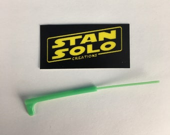 Stan Solo custom green double telescoping lightsaber repro