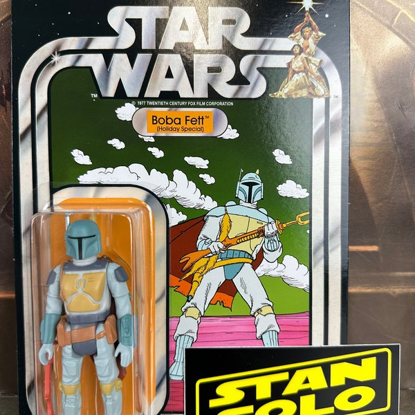 Stan Solo personnalisé Holiday Fett BLEMISHED sur une carte personnalisée