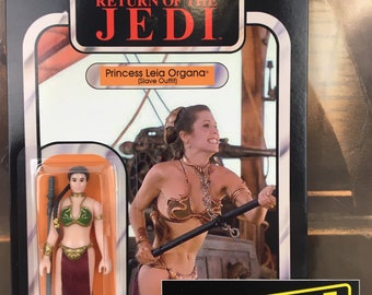 Stan Solo BLEMISHED custom carded custom ROTJ Slave Girl action figure
