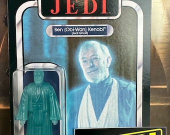 Stan Solo custom BLEMISHED Glow in the Dark Kenobi action figure on card.