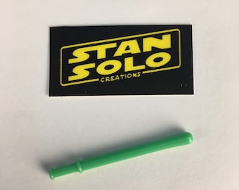 Stan Solo custom replacement green pop up lightsaber for vintage R2 repro