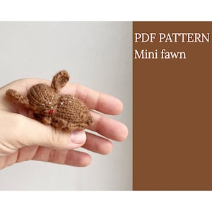 Mini fawn. Tiny sleeping deer. English and Russian PDF.