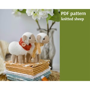Knitting Pattern Sheep Amigurumi. PDF Little Lamb Toy. Beginner Knitting Project