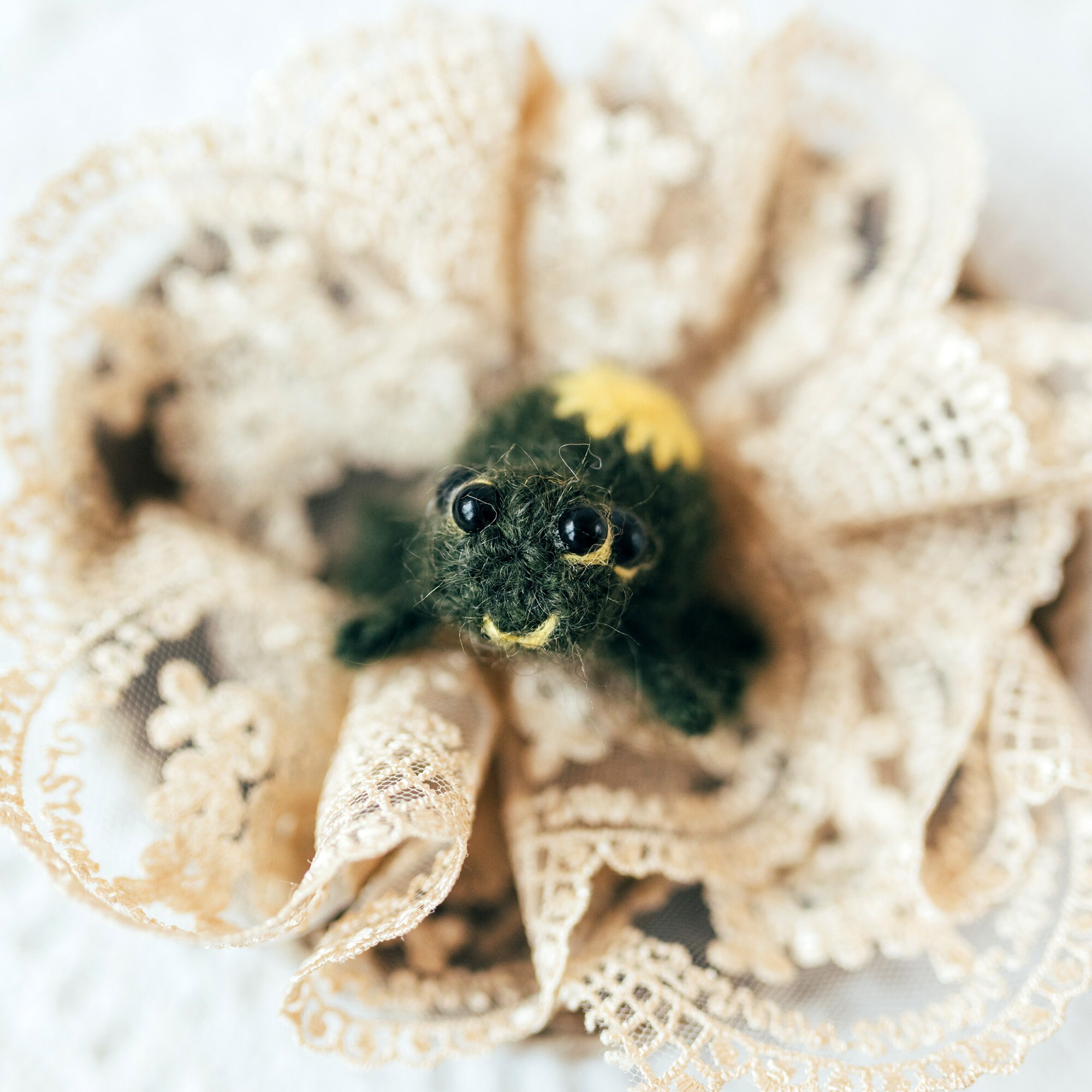 Tiny Spider Knitting Pattern. Knitted Insect Step by Step Tutorial. DIY ...