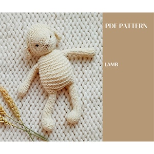 Lamb knitting pattern. English and Russian PDF.
