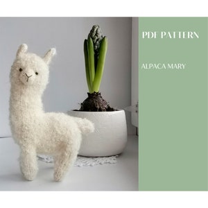 Cute and soft alpaca knitting pattern. English and Russian PDF. image 1