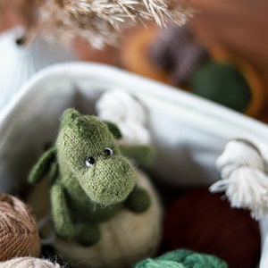 Knitting dragon pattern. Amigurumi dinosaur. image 9