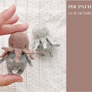 Cute octopus knitting pattern Amigurumi cthulhu pattern. English and Russian PDF.