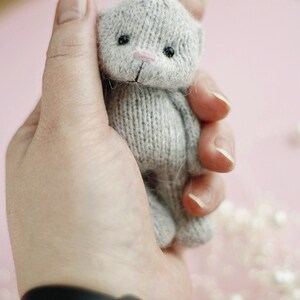 Bunny knitting pattern. Cute animal toy in a dress. DIY image 5