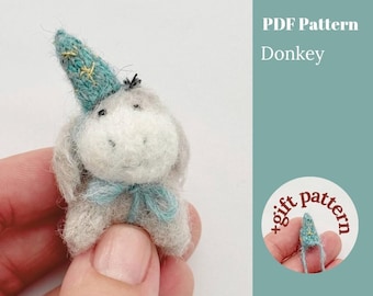 Donkey Knitting pattern. English and Russian PDF.